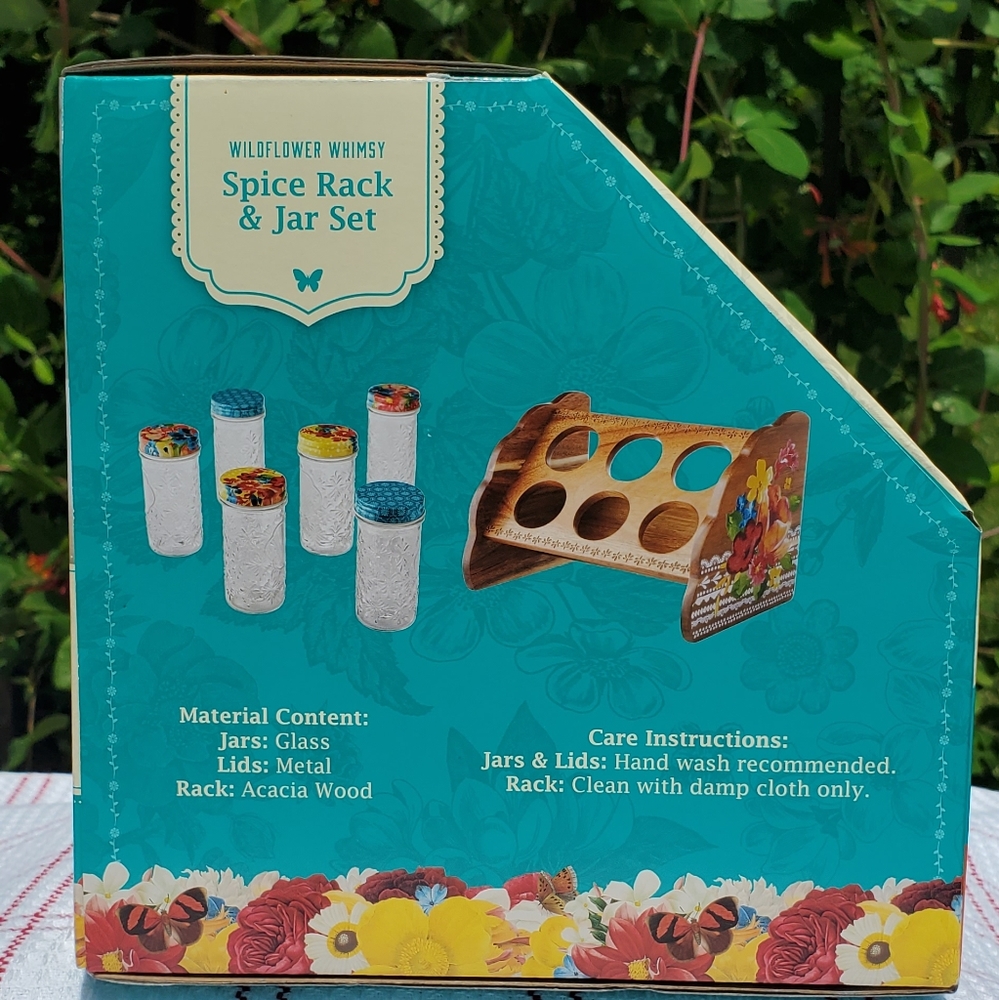 Pioneer Woman Spice Rack and Jar Set - Picture 2 of 7